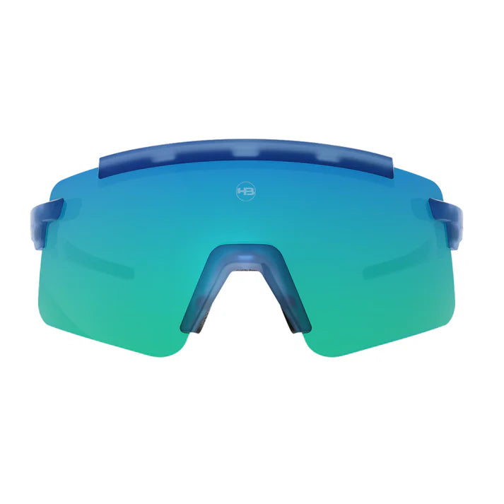 Óculos de Sol HB Apex Wavy Matte Blue/ Green Chrome