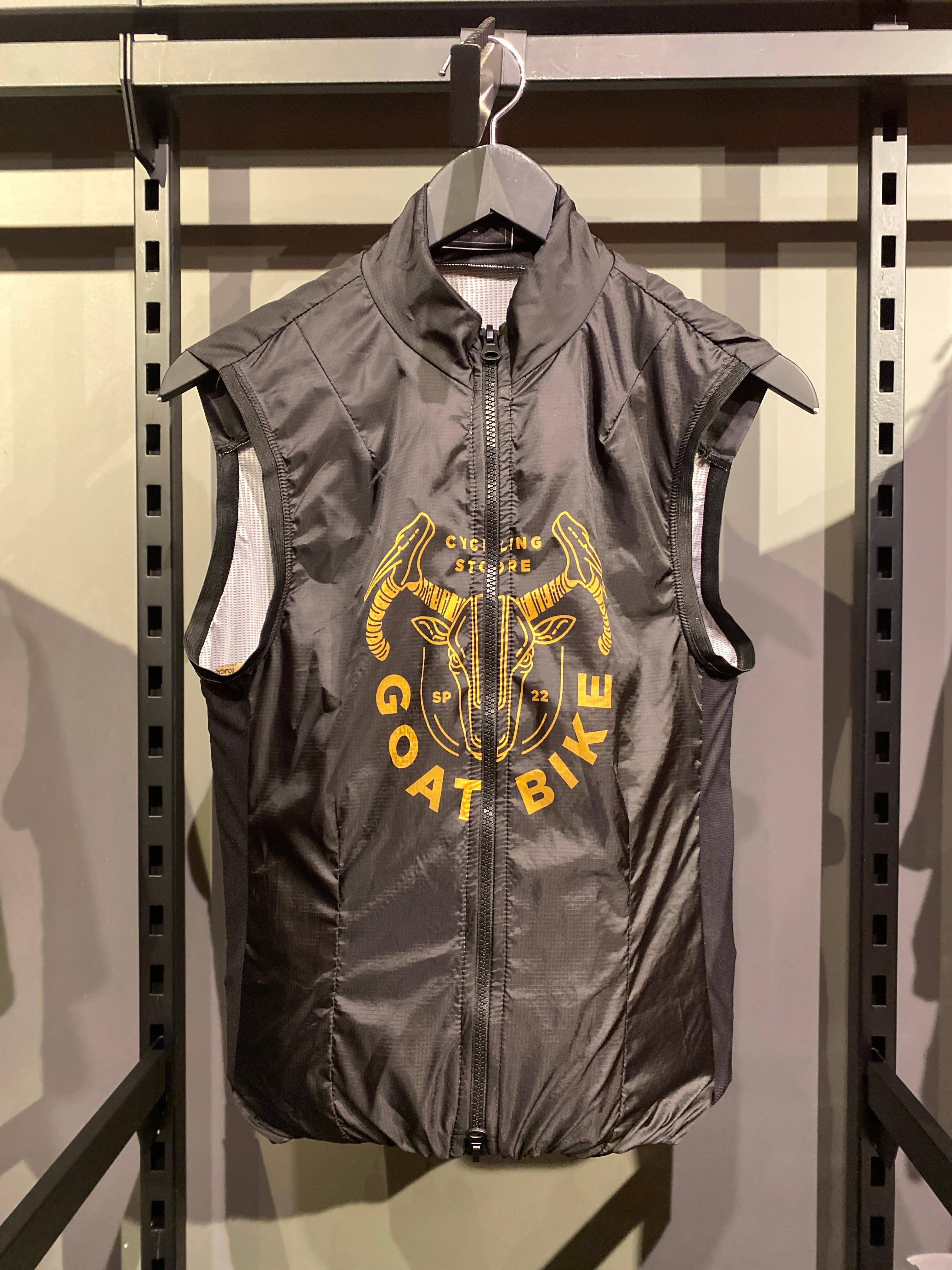 Colete Corta Vento para Ciclismo GOAT - Mynd Sportswear Preto F.OFF